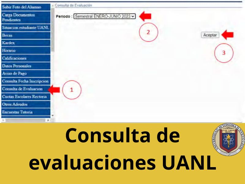 Consulta de evaluaciones uanl