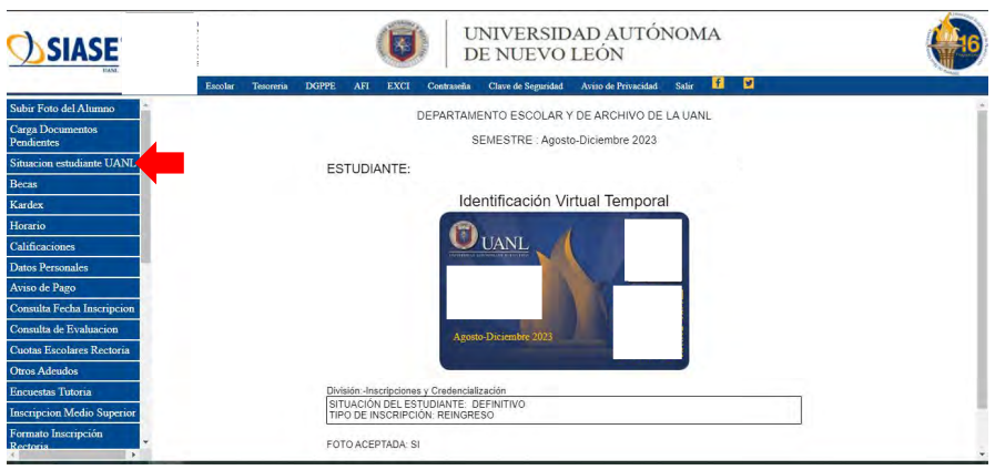 Identificacion virtual siase